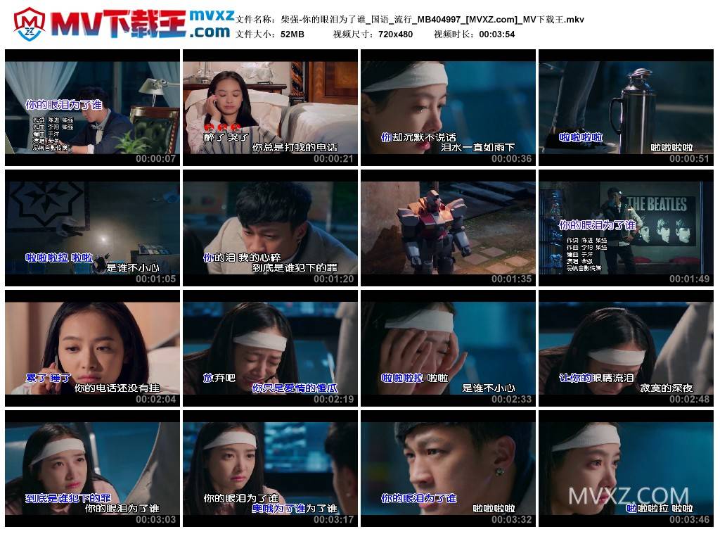 柴强-你的眼泪为了谁_国语_流行_MB404997